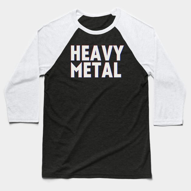 Heavy Metal (RB shadows) Baseball T-Shirt by Kaijester